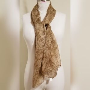 Print chiffon/blend scarf